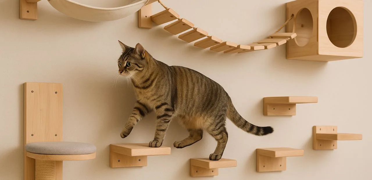 Katzen Kletterwand selber bauen