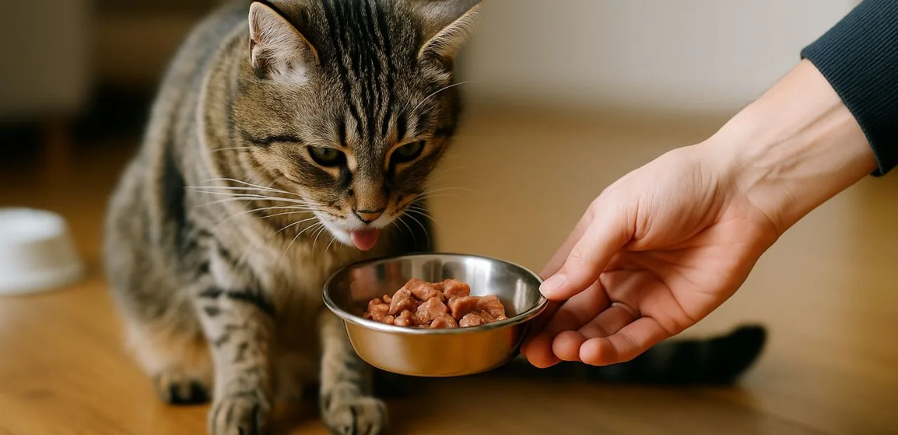 katze füttern