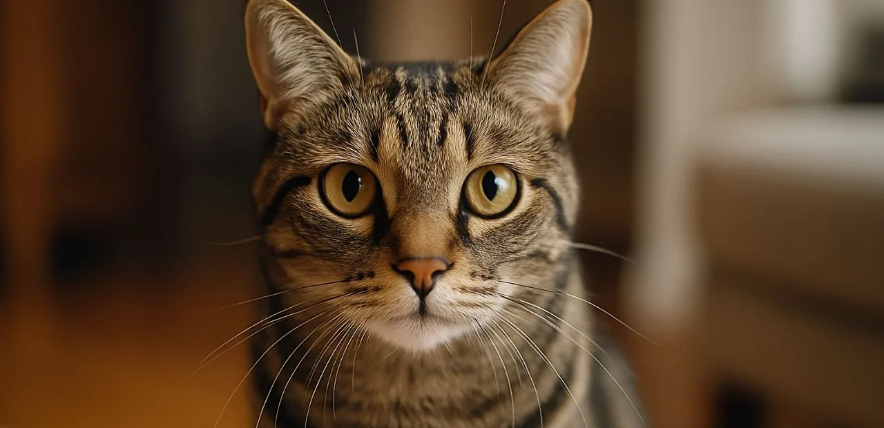 katze starrt dich an