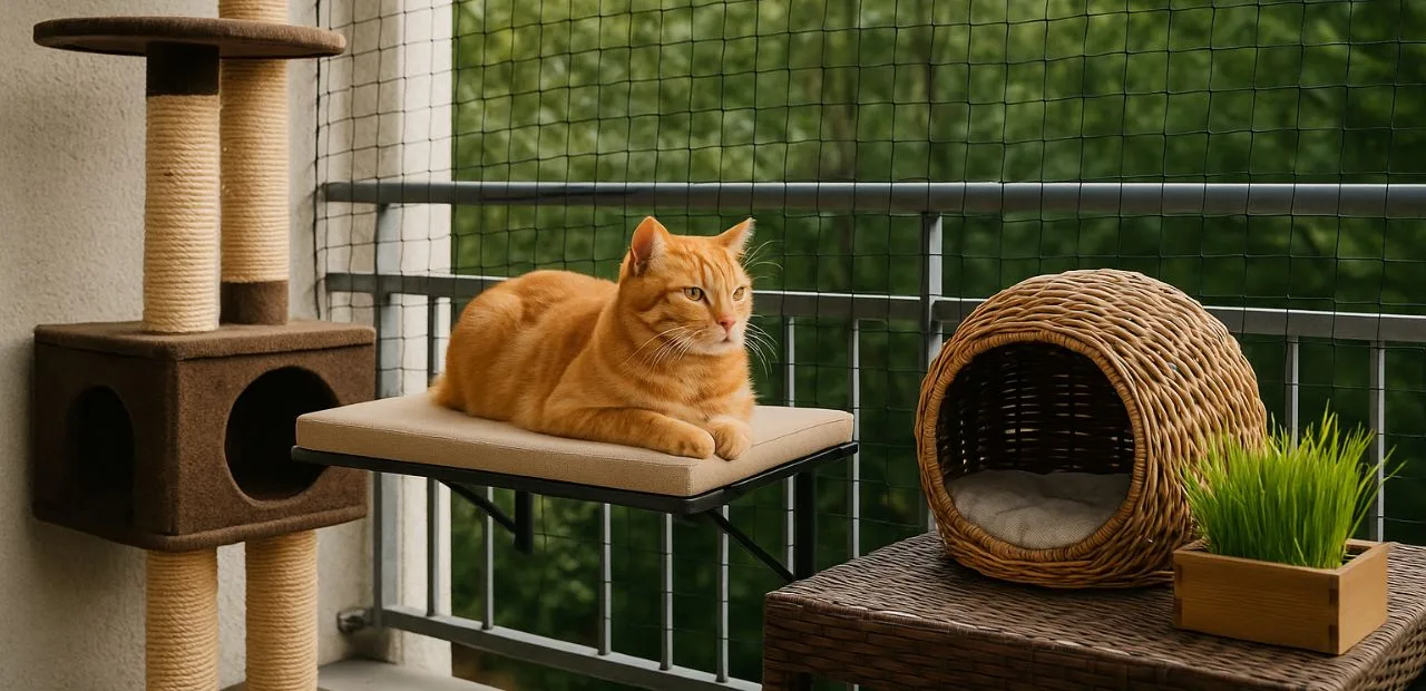 Katzenmöbel für den Balkon